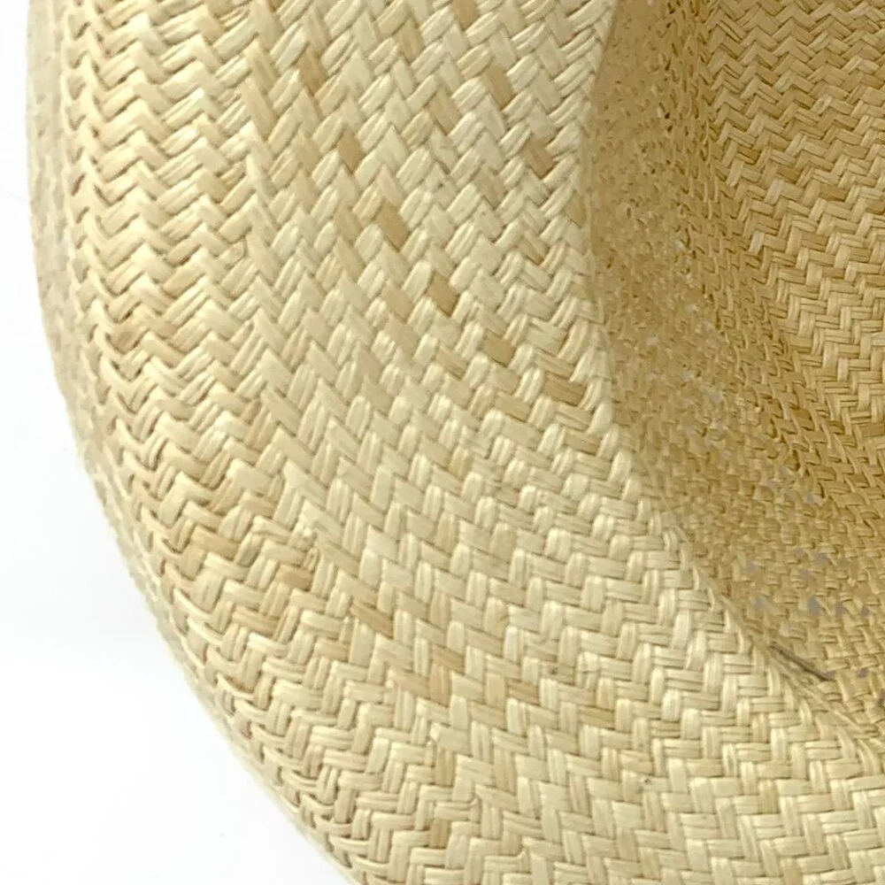 VINTAGE | 100% Natural Fiber Woven Straw Sun Hat | NWT - Picture 5 of 5